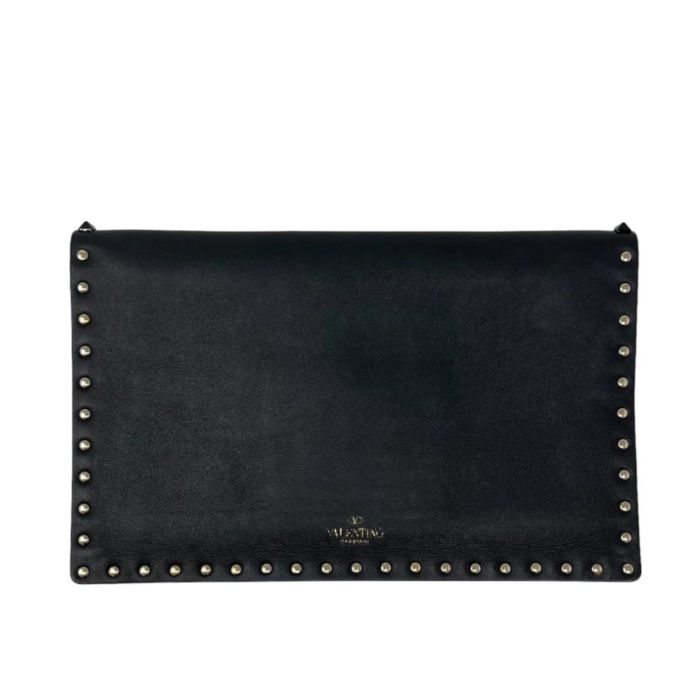 ✨SOLD✨VALENTINO BLACK ROCKSTUD POUCH - Picture 3 of 9